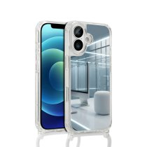 Coque CoverMe Miroir — iPhone 15 Plus (Cordon Blanc)